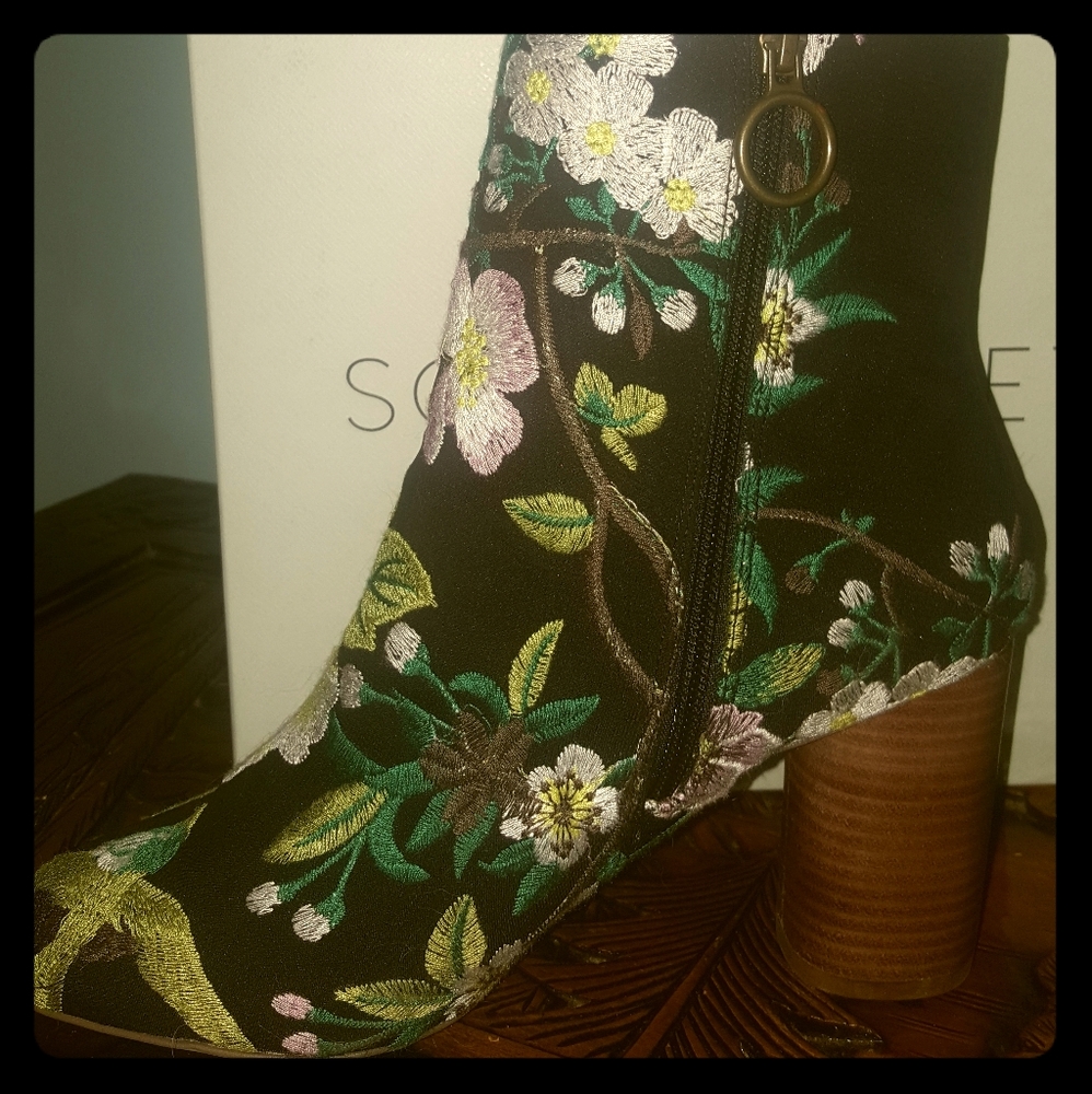 Embroidered Booties